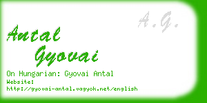 antal gyovai business card
